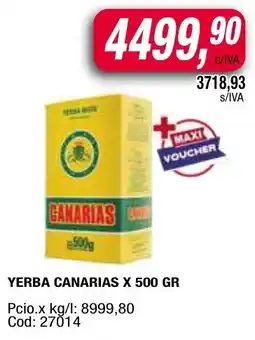 Maxiconsumo Canarias yerba oferta