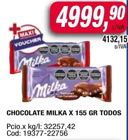 Maxiconsumo Milka chocolate oferta