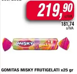 Maxiconsumo Misky gomitas frutigelati oferta