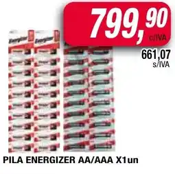 Maxiconsumo Energizer pila AA/AAA oferta
