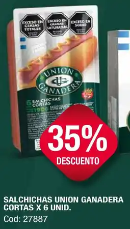 Maxiconsumo Union ganadera salchichas cortas oferta