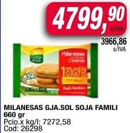 Maxiconsumo Milanesas gja.sol soja famili oferta