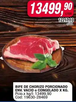 Maxiconsumo Bife de chorizo porcionado env. vacio o congelado oferta