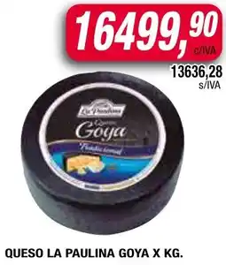 Maxiconsumo La paulina goya queso oferta