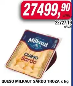 Maxiconsumo Milkaut queso sardo troza oferta