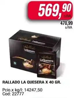 Maxiconsumo La quesera rallado oferta