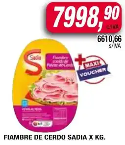 Maxiconsumo Sadia fiambre de cerdo oferta