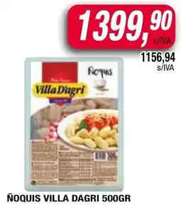 Maxiconsumo Villa dagri ñoquis oferta