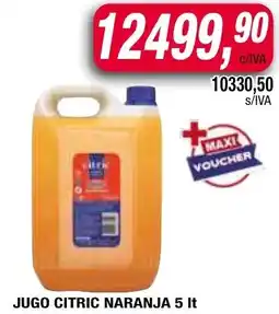 Maxiconsumo Citric jugo naranja oferta
