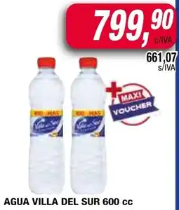 Maxiconsumo Villa del sur agua oferta