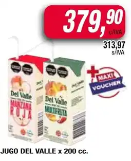 Maxiconsumo Del valle jugo oferta