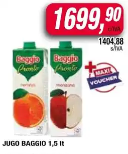 Maxiconsumo Baggio jugo oferta
