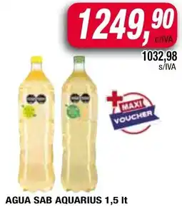 Maxiconsumo Agua sab aquarius oferta