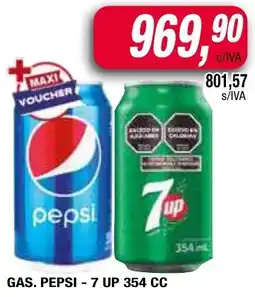 Maxiconsumo Pepsi - 7 up gas oferta