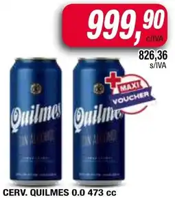 Maxiconsumo Quilmes cerv. 0.0 oferta
