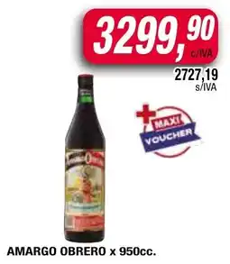 Maxiconsumo Obrero amargo oferta