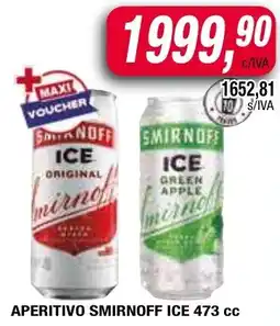 Maxiconsumo Ice aperitivo smirnoff oferta