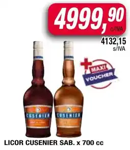 Maxiconsumo Cusenier sab. licor oferta
