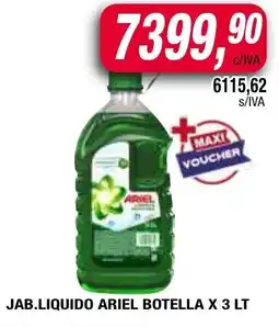 Maxiconsumo Ariel jab.liquido botella oferta