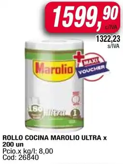 Maxiconsumo Marolio rollo cocina ultra oferta