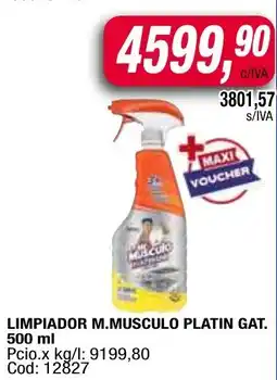 Maxiconsumo M.musculo limpiador platin gat. oferta