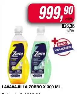 Maxiconsumo Zorro lavavajilla oferta