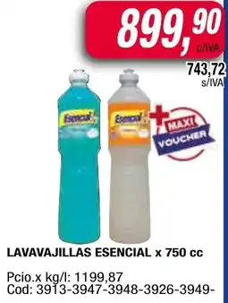 Maxiconsumo Esencial lavavajillas oferta
