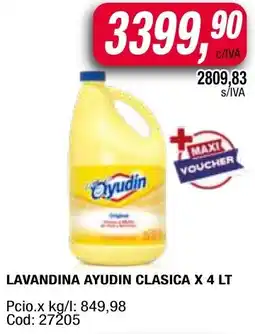 Maxiconsumo Ayudin lavandina clasica oferta