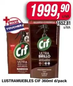 Maxiconsumo Cif lustramuebles d/pack oferta