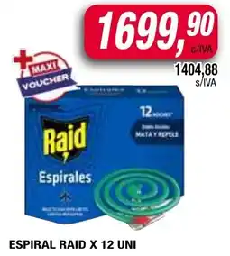 Maxiconsumo Raid espiral oferta