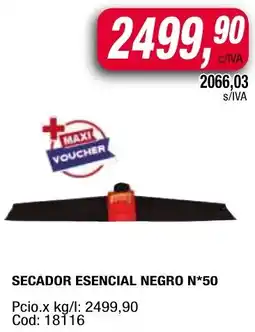 Maxiconsumo Secador esencial negro n*50 oferta