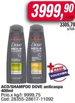 Maxiconsumo Dove aco/shampoo anticaspa oferta