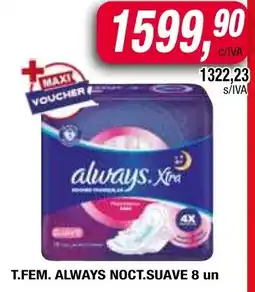 Maxiconsumo Always t.fem. noct.suave oferta