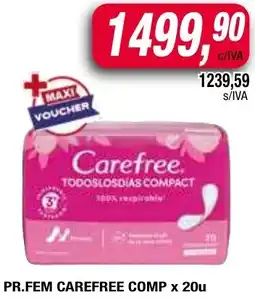 Maxiconsumo Carefree pr.fem comp oferta