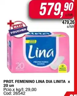 Maxiconsumo Lina prot. femenino dia linita oferta