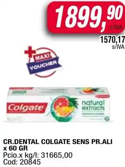 Maxiconsumo Colgate cr.dental sens pr.ali oferta