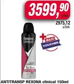 Maxiconsumo Rexona antitransp clinical oferta