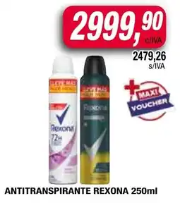 Maxiconsumo Rexona antitranspirante oferta
