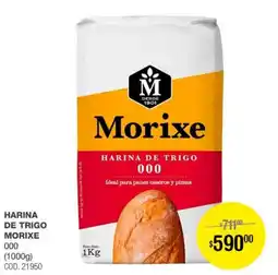 Atomo Conviene Morixe harina de trigo 000 oferta