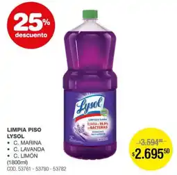 Atomo Conviene Lysol limpia piso oferta