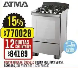 Coto Atma cocina multigas oferta