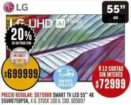 Coto Lg smart tv led 55" oferta