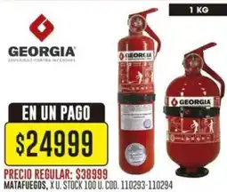 Coto Georgia matafuegos oferta