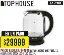 Coto Tophouse pava de vidrio HHB17950 oferta