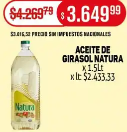 Makro Natura aceite de girasol oferta