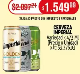 Makro Imperial cerveza variedad oferta