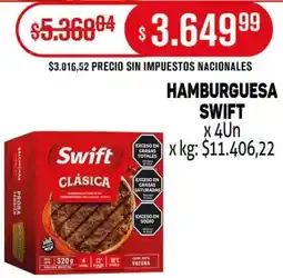 Makro Swift clásica hamburguesa oferta
