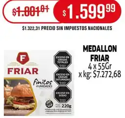Makro Medallon friar oferta