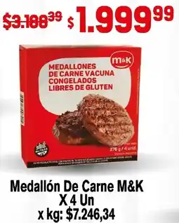 Makro M&K medallón de carne oferta
