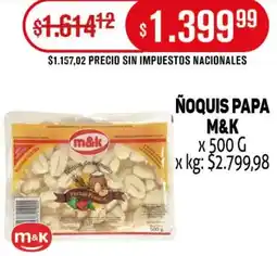 Makro M&K ñoquis papa oferta